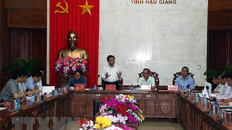 Công bố quyết định kiểm tra đối với Ban Thường vụ Tỉnh ủy Hậu Giang