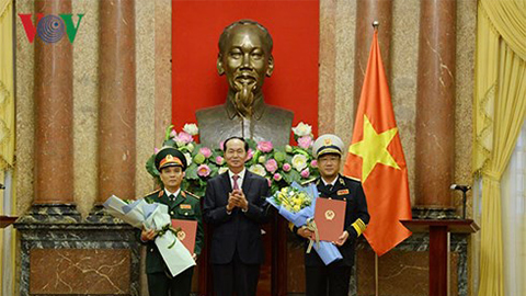 Chủ tịch nước trao quyết định thăng quân hàm Thượng tướng, Phó Đô đốc Hải quân