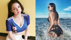 Đọ vẻ nóng bỏng của 10 hot girl lên sóng VTV cổ vũ Worl Cup 2018