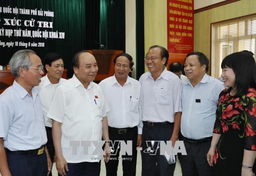 Thủ tướng Nguyễn Xuân Phúc,Nguyễn Xuân Phúc,tiếp xúc cử tri,Hải Phòng