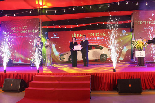 Khai trương Đại lý ôtô Honda chuẩn 5S ở Ninh Bình