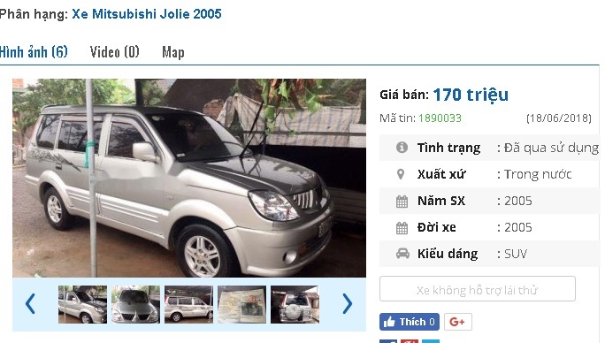 Những chiếc ô tô cũ này đang rao bán giá dưới 200 triệu tại Việt Nam