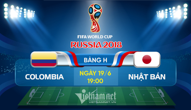 Xem trực tiếp trận Colombia vs Nhật Bản tại đây