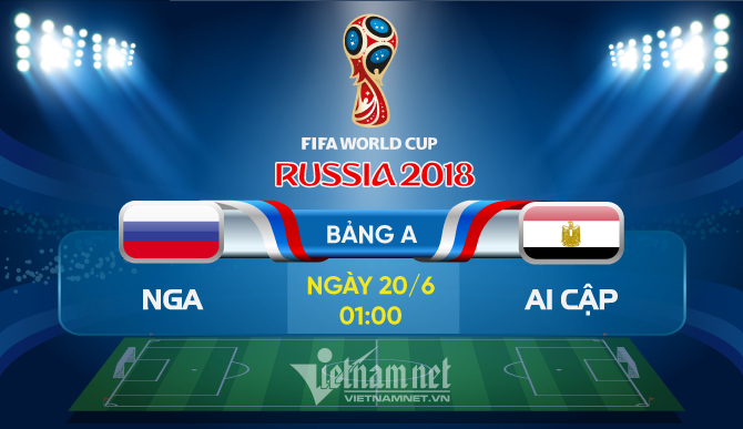 Link xem trực tiếp Nga vs Ai Cập, 01h ngày 20/6
