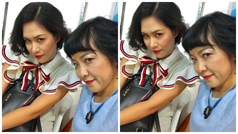 MC Thảo Vân bắt chước điệu lườm kinh điển của Nguyệt thảo mai