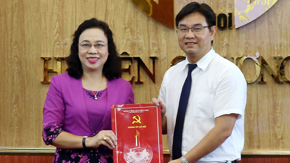 Điều động Bí thư Thành đoàn Hà Nội làm Bí thư Huyện ủy