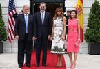 Đệ nhất phu nhân Mỹ 'đọ sắc' với Hoàng hậu Tây Ban Nha