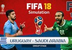 Trực tiếp Uruguay vs Saudi Arabia, 22h ngày 20/6