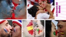 Những nụ hôn nóng bỏng trên khán đài World Cup 2018