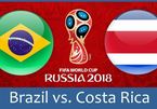 Link xem trực tiếp Brazil vs Costa Rica, 19h ngày 22/6