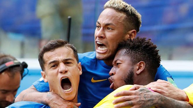 Coutinho và Neymar cùng lập công, Brazil thắng đau tim