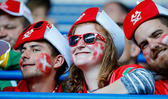 Các CĐV Thụy Sĩ