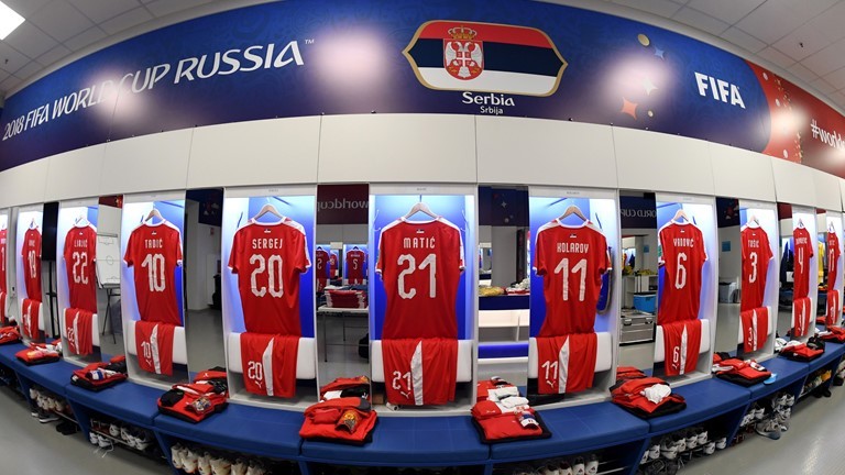 Phòng thay đồ của Serbia
