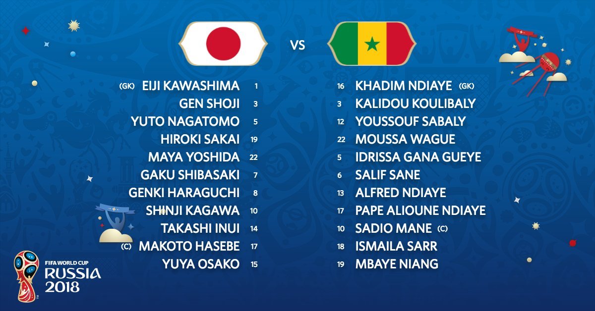 Trực tiếp Nhật Bản vs Senegal