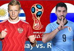 Trực tiếp Uruguay vs Nga: Giành suất đầu bảng