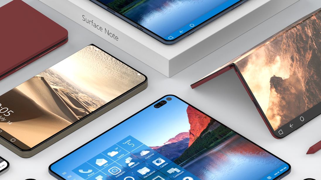 Chip Snapdragon 1000 xuất hiện trên Surface Phone màn hình gập