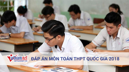 Tham khảo đáp án môn Toán THPT quốc gia 2018 mã đề 117