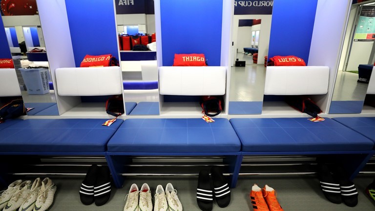 Quang cảnh phòng thay đồ Maroc và Tây Ban Nha