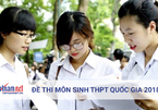 Đề thi môn Sinh học thi tốt nghiệp THPT quốc gia 2018