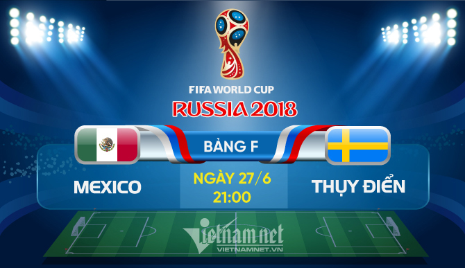 Link xem trực tiếp Mexico vs Thụy Điển, 21h ngày 27/6