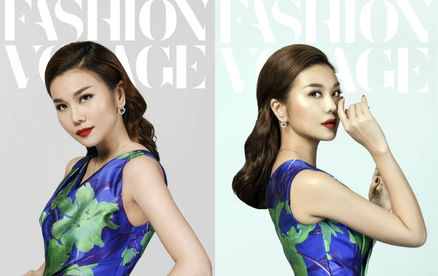 Thanh Hằng làm vedette trong show thời trang tại cầu Vàng