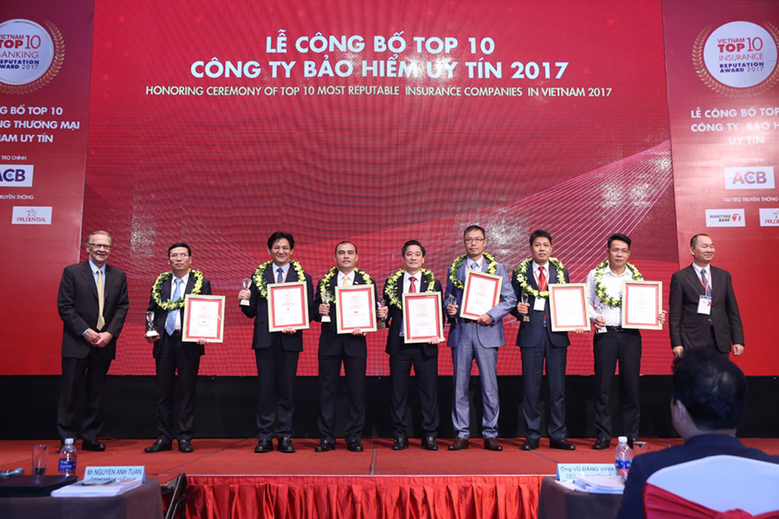 Công bố Top 10 Công ty bảo hiểm uy tín năm 2018