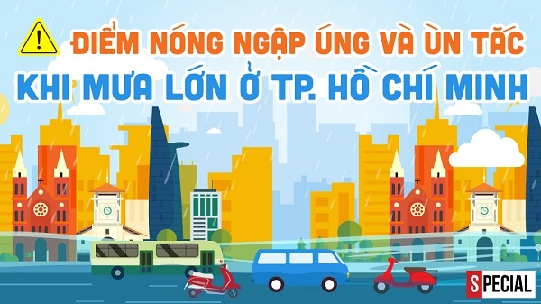 Cập nhật những điểm ngập úng ở TP Hồ Chí Minh 2018