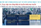 Cách đăng ký tuyển sinh trực tuyến vào lớp 1 ở Hà Nội