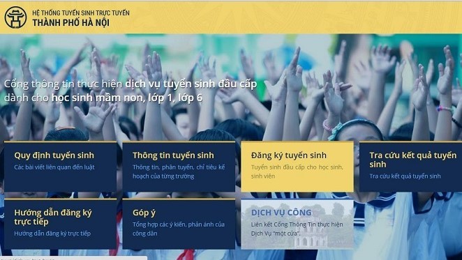 Cách đăng ký tuyển sinh trực tuyến vào trường mầm non Hà Nội năm 2018