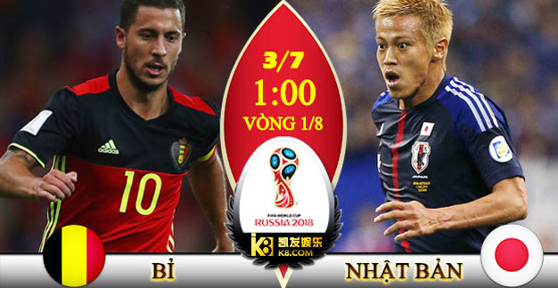 Kèo Bỉ vs Nhật Bản: Đánh gục 