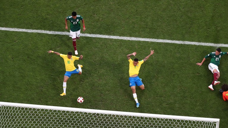 Video bàn thắng Brazil 2-0 Mexico