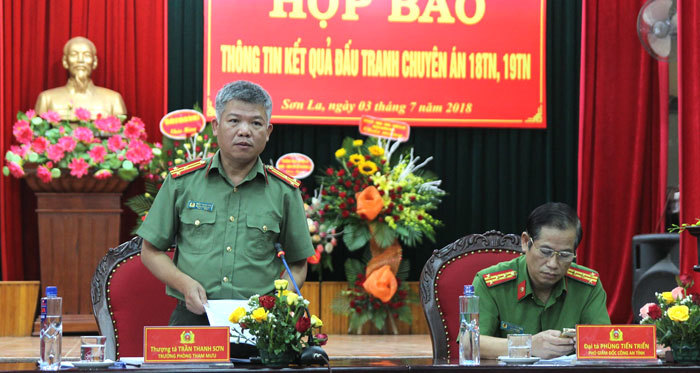 Sơn La họp báo vụ tiêu diệt 2 trùm ma túy ở Lóng Luông