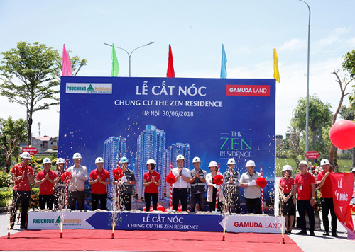 Cất nóc tổ hợp căn hộ cao cấp The ZEN Residence