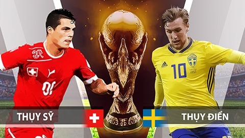 Đội hình ra sân trận Thụy Điển vs Thụy Sĩ: Shaqiri thách thức Lindelof