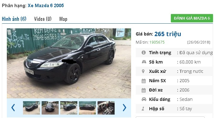 Mazda 3 2005 Tự động nội ngoại thất zin hết    Giá 245 triệu   0912220338  Xe Hơi Việt  Chợ Mua Bán Xe Ô Tô Xe Máy Xe Tải Xe Khách  Online