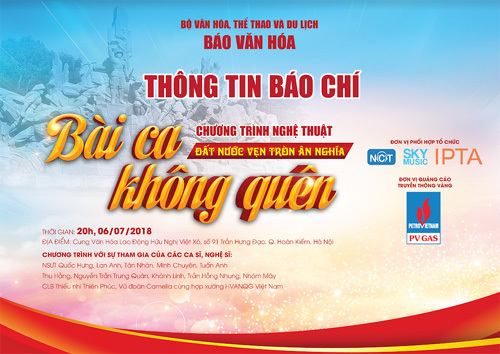 Đêm nhạc ‘Đất nước vẹn tròn ân nghĩa’ tri ân liệt sĩ