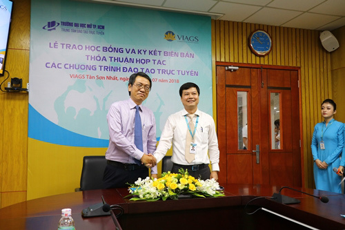 Trường ĐH Mở TPHCM và VIAGS hợp tác đào tạo trực tuyến
