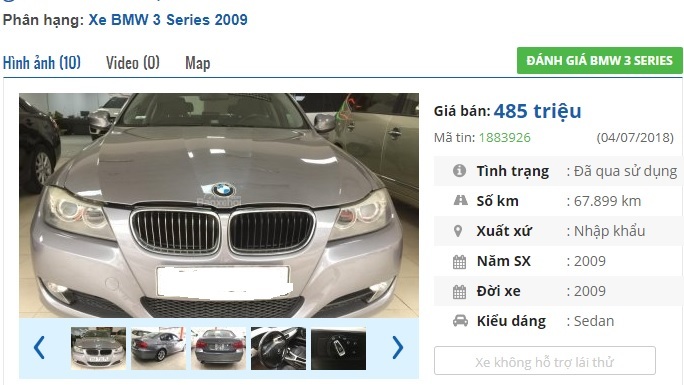 Bán BMW 3Series cũ giá 93 triệu đồng chủ xe khẳng định Động cơ vẫn nổ  ngọt ngào