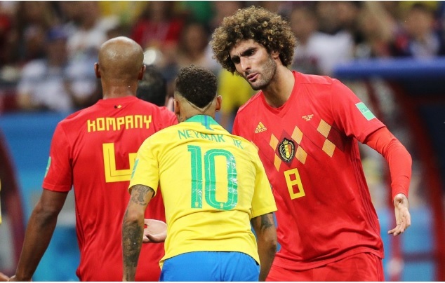 Bỉ đá bay Brazil: Quỷ đỏ ma mãnh, Neymar khóc hờn Fellaini
