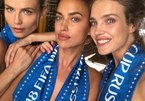 Siêu mẫu Irina Shayk cùng bạn khoả thân cổ vũ tuyển Nga