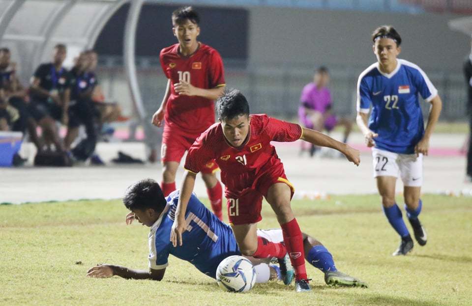 Video U19 Việt Nam 2-2 U19 Singapore