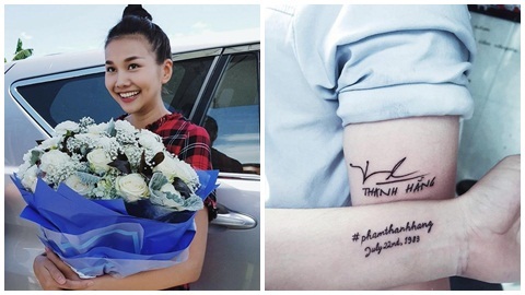 Thanh Hằng xót xa khi fan xăm tên mình mừng ngày sinh nhật