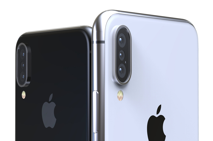 Hình ảnh iPhone X Plus với 3 camera sau khiến iFan phát cuồng