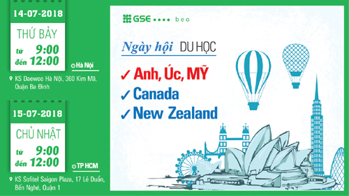 Hội thảo du học Canada, New Zealand