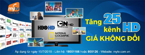Truyền hình MyTV tăng kênh ‘khủng’, miễn phí kho VoD hấp dẫn