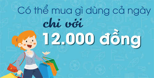 Với 12.000 đồng, bạn mua được gì để dùng cả ngày?