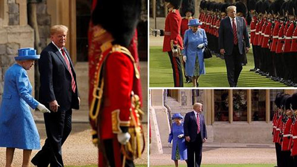 Nữ hoàng Anh 'bất lực' nhìn ông Trump phạm quy tắc Hoàng gia