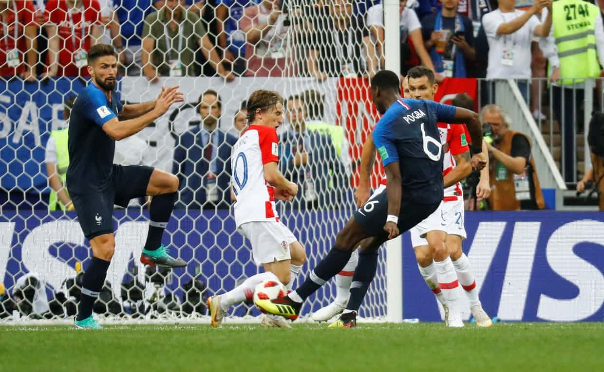 Video bàn thắng Pháp 4-2 Croatia