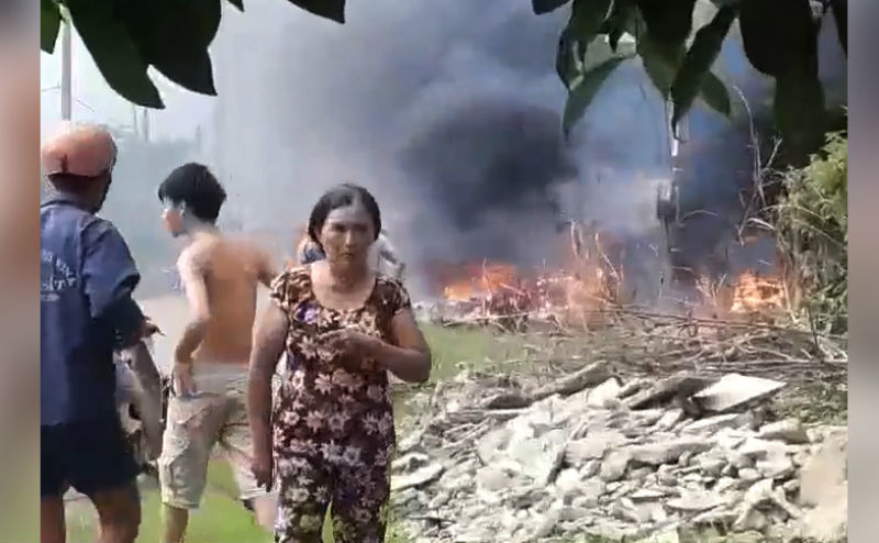 Nổ bình điện Củ Chi, 2 người bị thương nặng