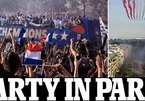 Pháp diễu hành chưa từng có mừng vô địch World Cup